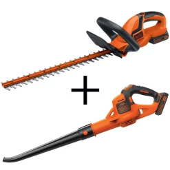 Trimmers BLACK+DECKER 22 In. 20V Max Cordless Hedge Trimmer With (2) 1.5Ah Batteries And Charger With Bonus Blower Kit Included