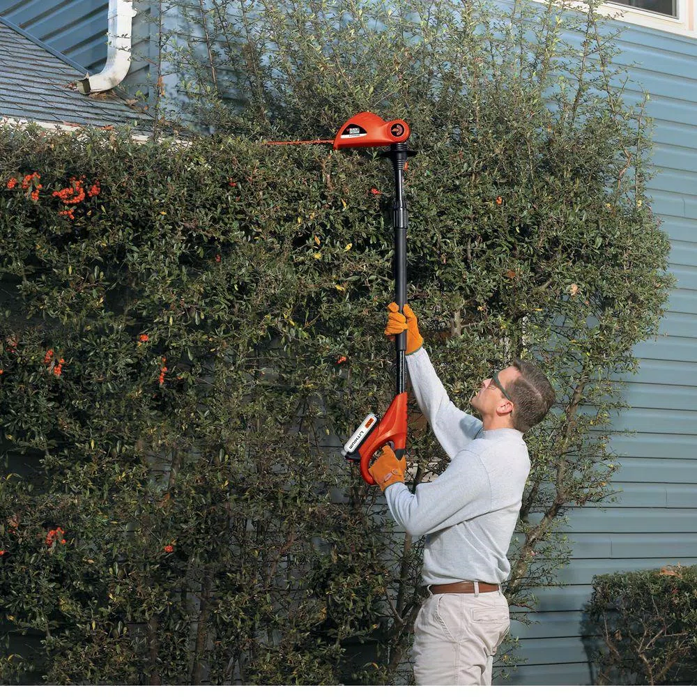 Trimmers BLACK+DECKER 18 In. 20V MAX Lithium-Ion Cordless Pole Hedge Trimmer (Tool Only) - Image 10