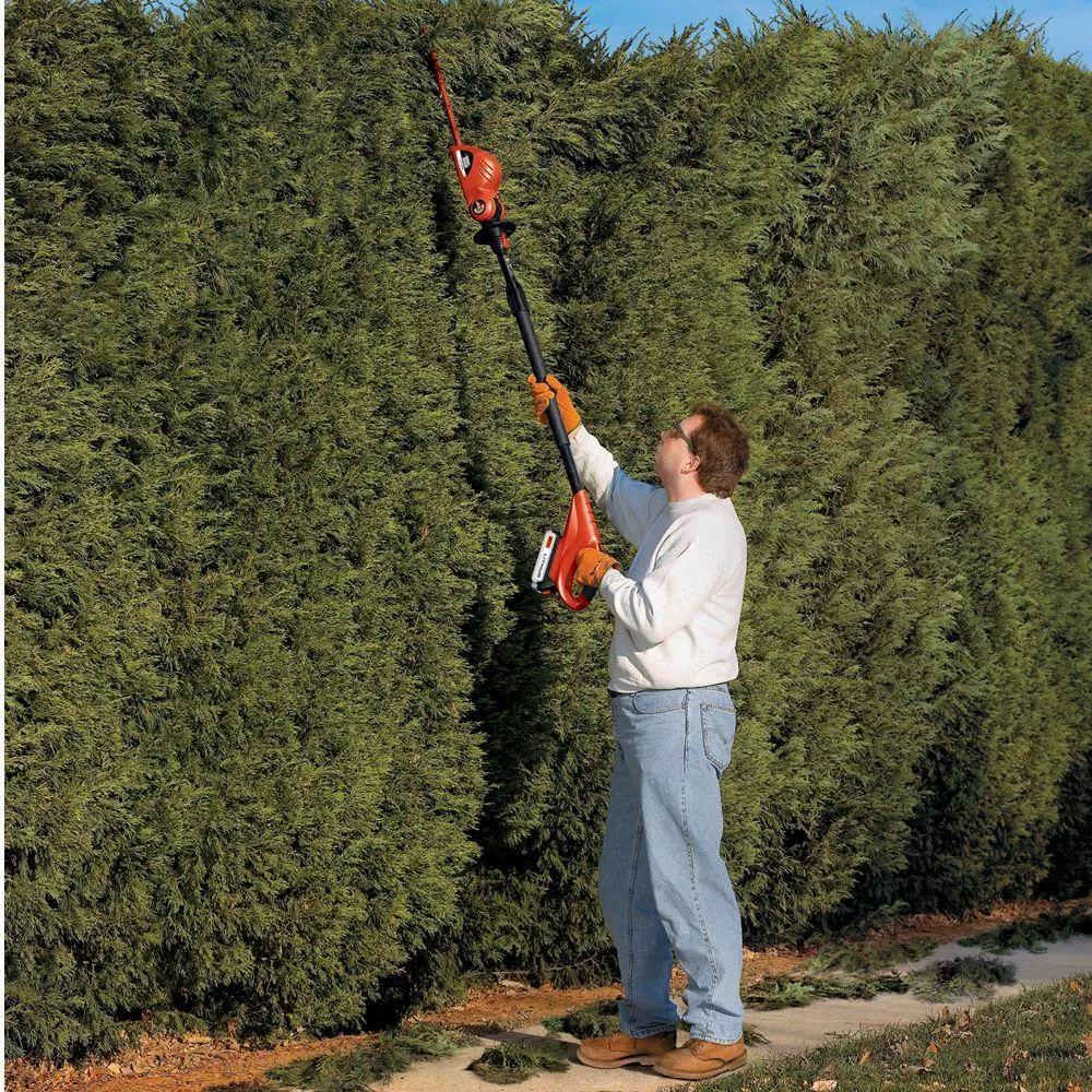 Trimmers BLACK+DECKER 18 In. 20V MAX Lithium-Ion Cordless Pole Hedge Trimmer (Tool Only) - Image 2