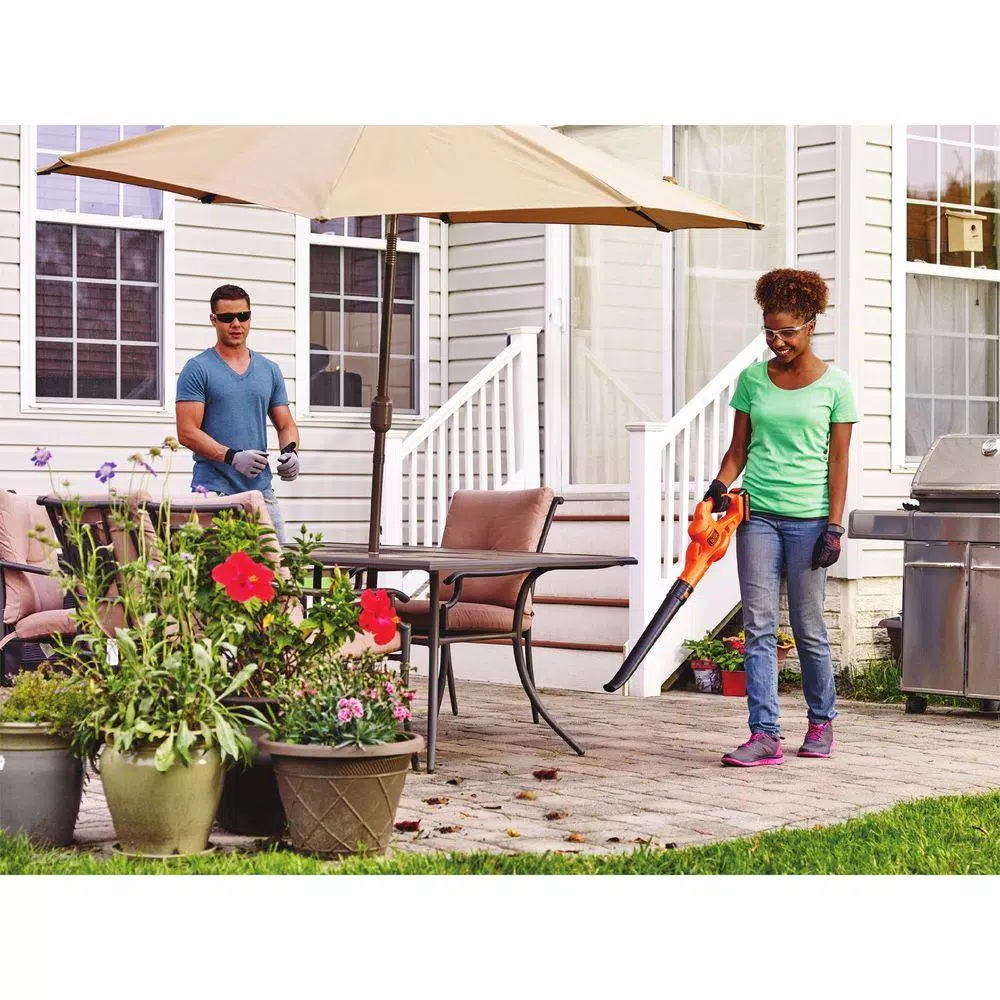 Leaf Blowers BLACK+DECKER 130 MPH 100 CFM 20V MAX Lithium-Ion Cordless Handheld Leaf Sweeper With (1) 1.5Ah Battery And Charger Included - Image 7