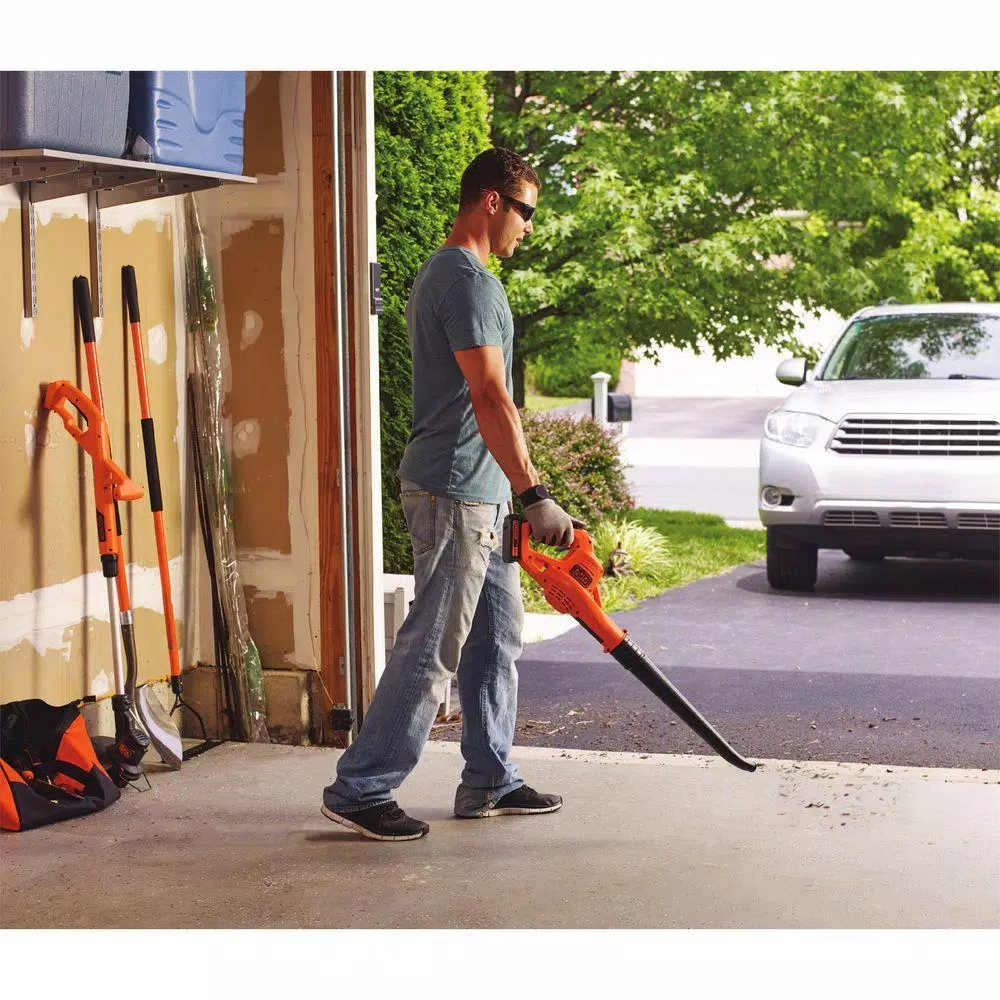 Leaf Blowers BLACK+DECKER 130 MPH 100 CFM 20V MAX Lithium-Ion Cordless Handheld Leaf Sweeper With (1) 1.5Ah Battery And Charger Included - Image 6
