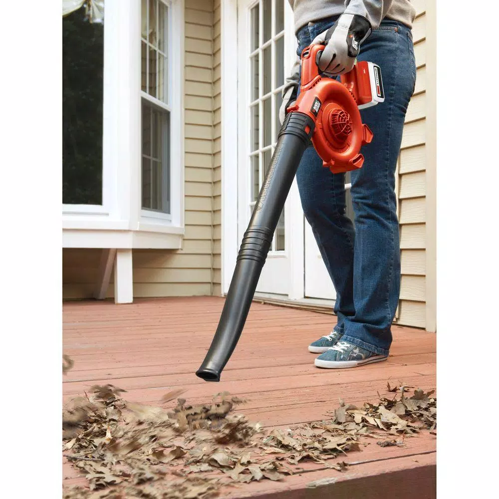 Leaf Blowers BLACK+DECKER 120 MPH 90 CFM 40V MAX Lithium-Ion Cordless Handheld Leaf Sweeper (Tool Only) - Image 8