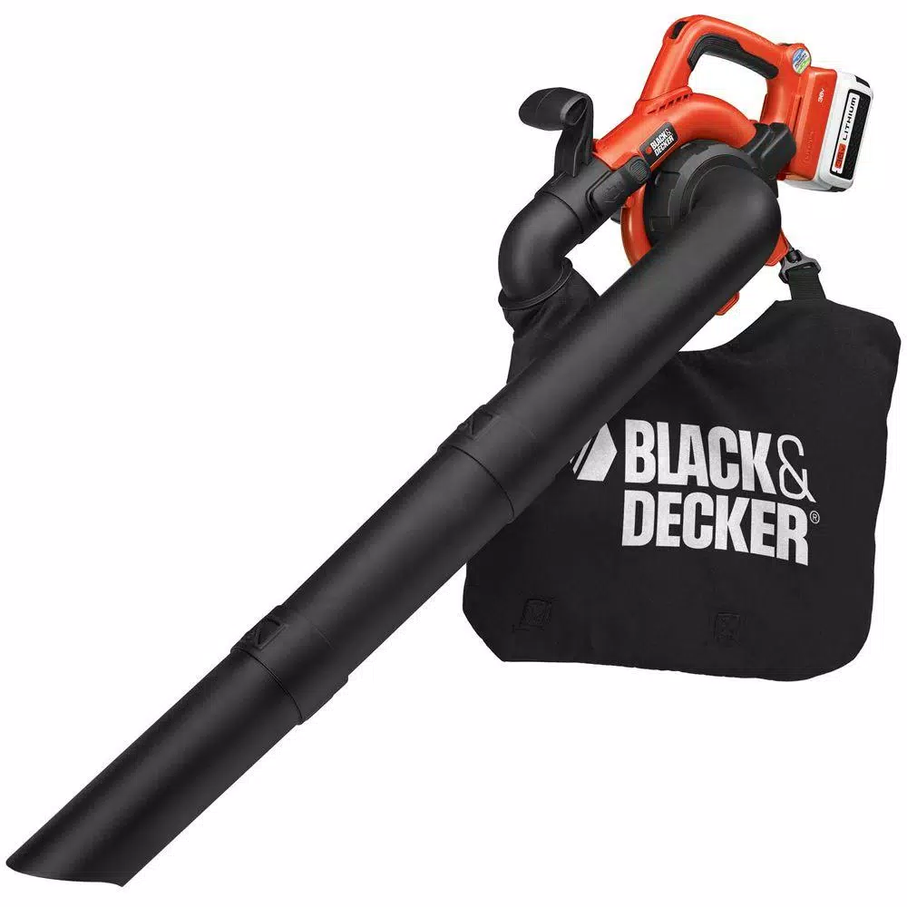 Leaf Blowers BLACK+DECKER 120 MPH 90 CFM 40V MAX Lithium-Ion Cordless Handheld Leaf Sweeper/Vacuum With (1) 1.5Ah Battery And Charger Included