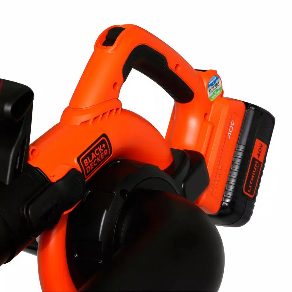 Leaf Blowers BLACK+DECKER 120 MPH 90 CFM 40V MAX Lithium-Ion Cordless Handheld Leaf Sweeper/Vacuum With (1) 1.5Ah Battery And Charger Included - Image 4