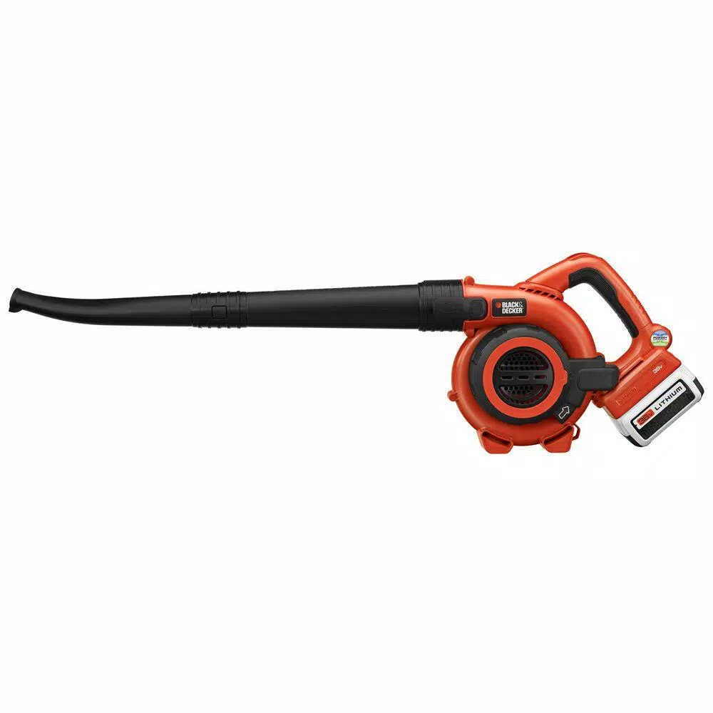 Leaf Blowers BLACK+DECKER 120 MPH 90 CFM 40V MAX Lithium-Ion Cordless Handheld Leaf Sweeper/Vacuum With (1) 1.5Ah Battery And Charger Included - Image 8