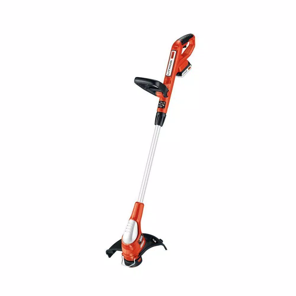 Trimmers BLACK+DECKER 12 In. 20V MAX Lithium-Ion Cordless String Grass Trimmer/Lawn Edger With (2) 1.5Ah Batteries And Charger Included