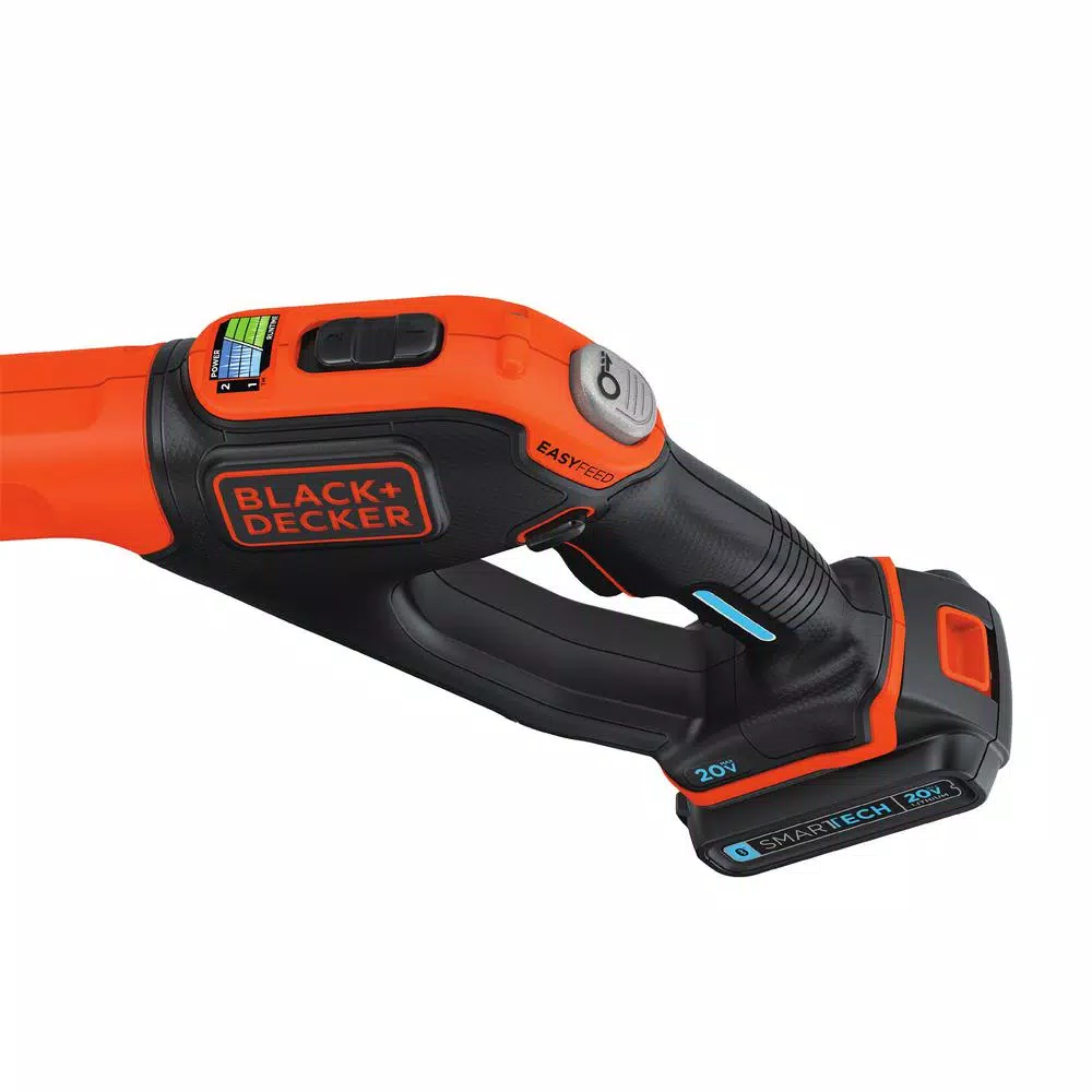 Trimmers BLACK+DECKER SMARTECH 20V Max Lithium Ion Cordless EASYFEED String Trimmer With (1) 1.5Ah Battery & Charger Included 7 Trimmers BLACK+DECKER SMARTECH 20V Max Lithium Ion Cordless EASYFEED String Trimmer With (1) 1.5Ah Battery & Charger Included - Image 7