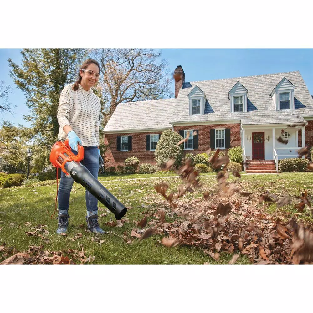 Leaf Blowers BLACK+DECKER 140 MPH 450 CFM 9 Amp Corded Electric Axial Leaf Blower - Image 5