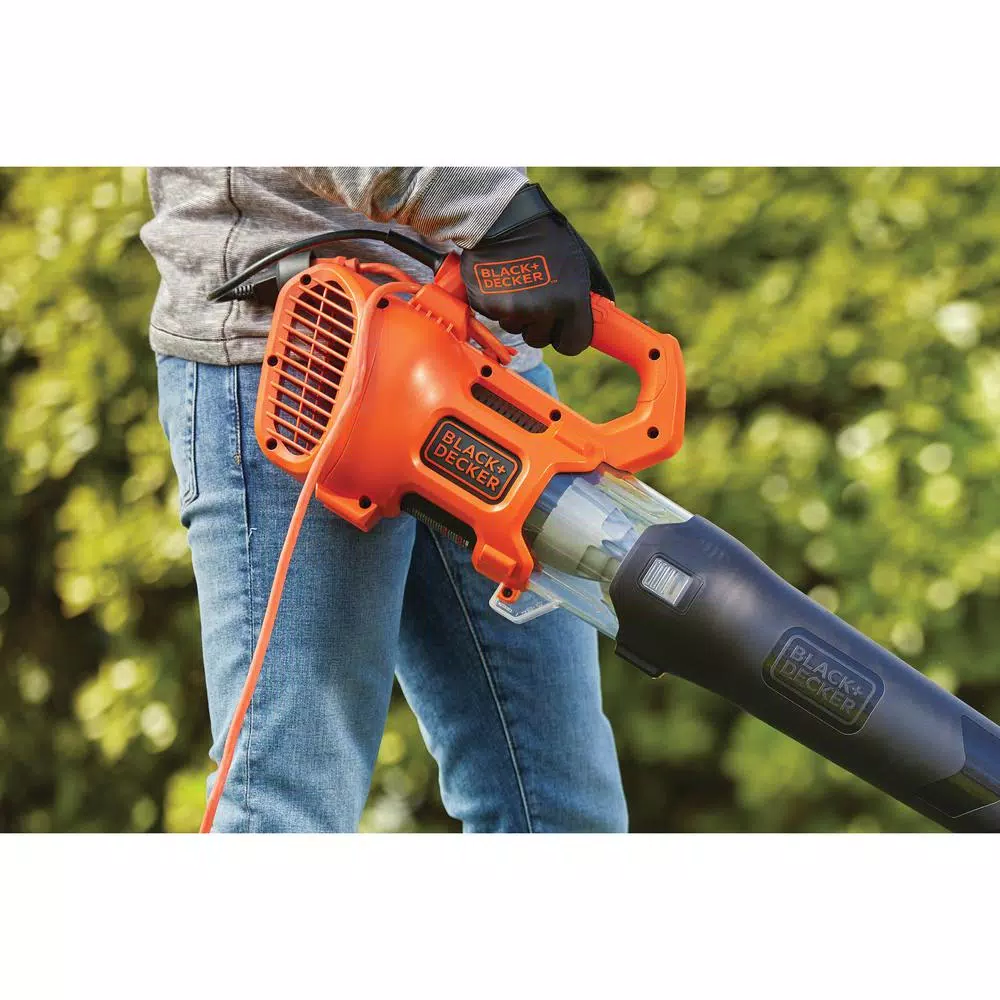Leaf Blowers BLACK+DECKER 140 MPH 450 CFM 9 Amp Corded Electric Axial Leaf Blower - Image 13
