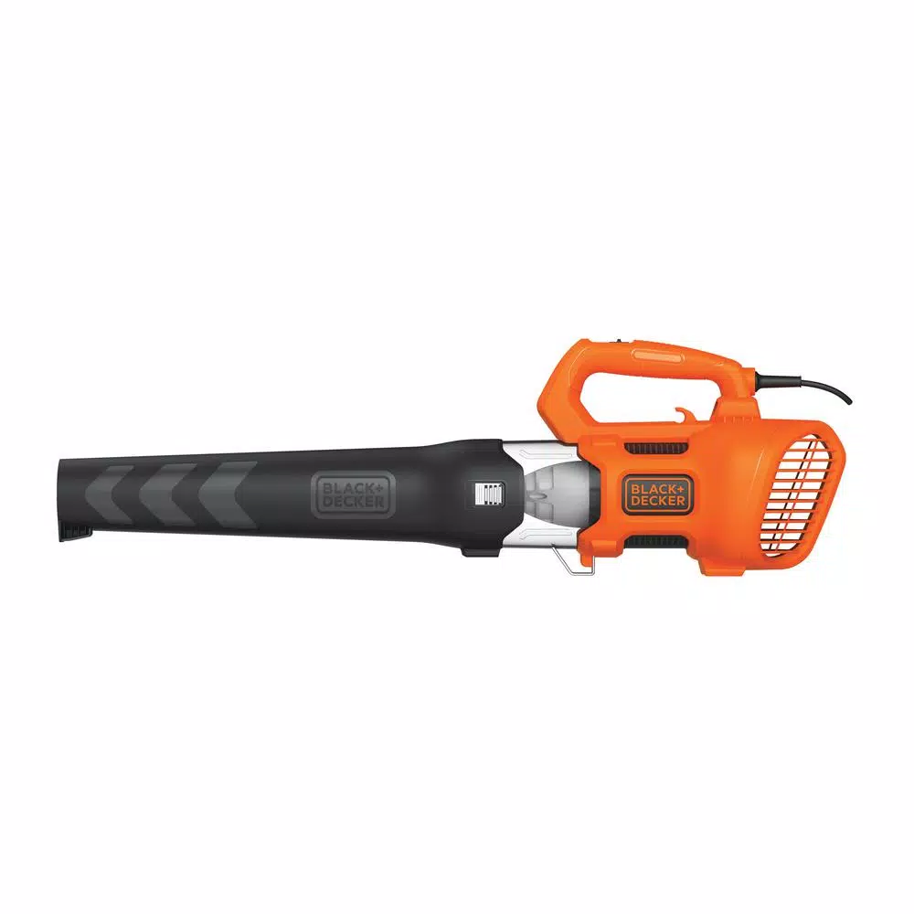 Leaf Blowers BLACK+DECKER 140 MPH 450 CFM 9 Amp Corded Electric Axial Leaf Blower