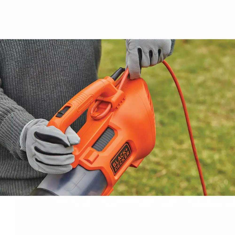 Leaf Blowers BLACK+DECKER 140 MPH 450 CFM 9 Amp Corded Electric Axial Leaf Blower - Image 4