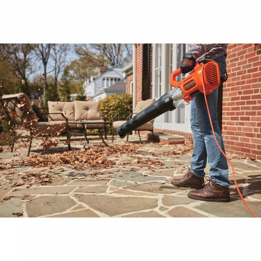 Leaf Blowers BLACK+DECKER 140 MPH 450 CFM 9 Amp Corded Electric Axial Leaf Blower - Image 2