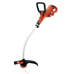 Trimmers BLACK+DECKER 14 In. 7.5-Amp Corded Electric Curved Shaft High Performance Single Line 2-in-1 String Grass Trimmer/Lawn Edger