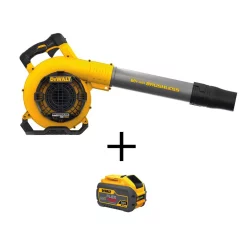 Leaf Blowers DEWALT 129 MPH 423 CFM 60V MAX Cordless FLEXVOLT Handheld Leaf Blower (Tool Only) With Bonus (1) FLEXVOLT 60V 3.0Ah Battery