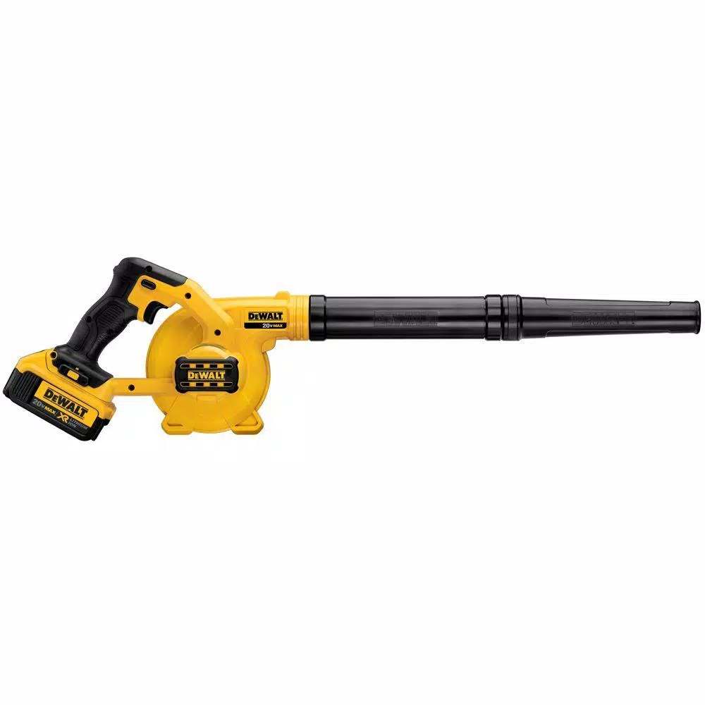 Leaf Blowers DEWALT 20-Volt MAX Cordless Compact Jobsite Blower 135 MPH 100 CFM With (1) 20-Volt 3.0Ah Battery - Image 4