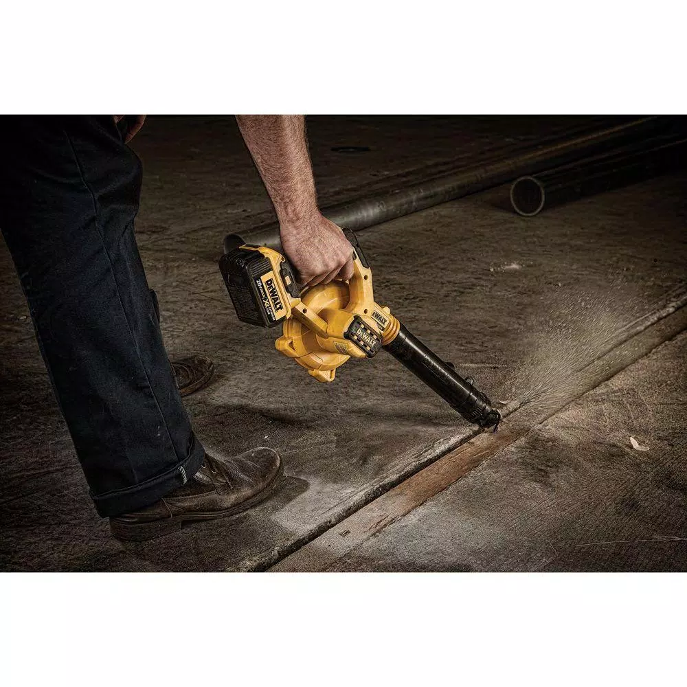 Leaf Blowers DEWALT 20-Volt MAX Cordless Compact Jobsite Blower 135 MPH 100 CFM With (1) 20-Volt 3.0Ah Battery - Image 8