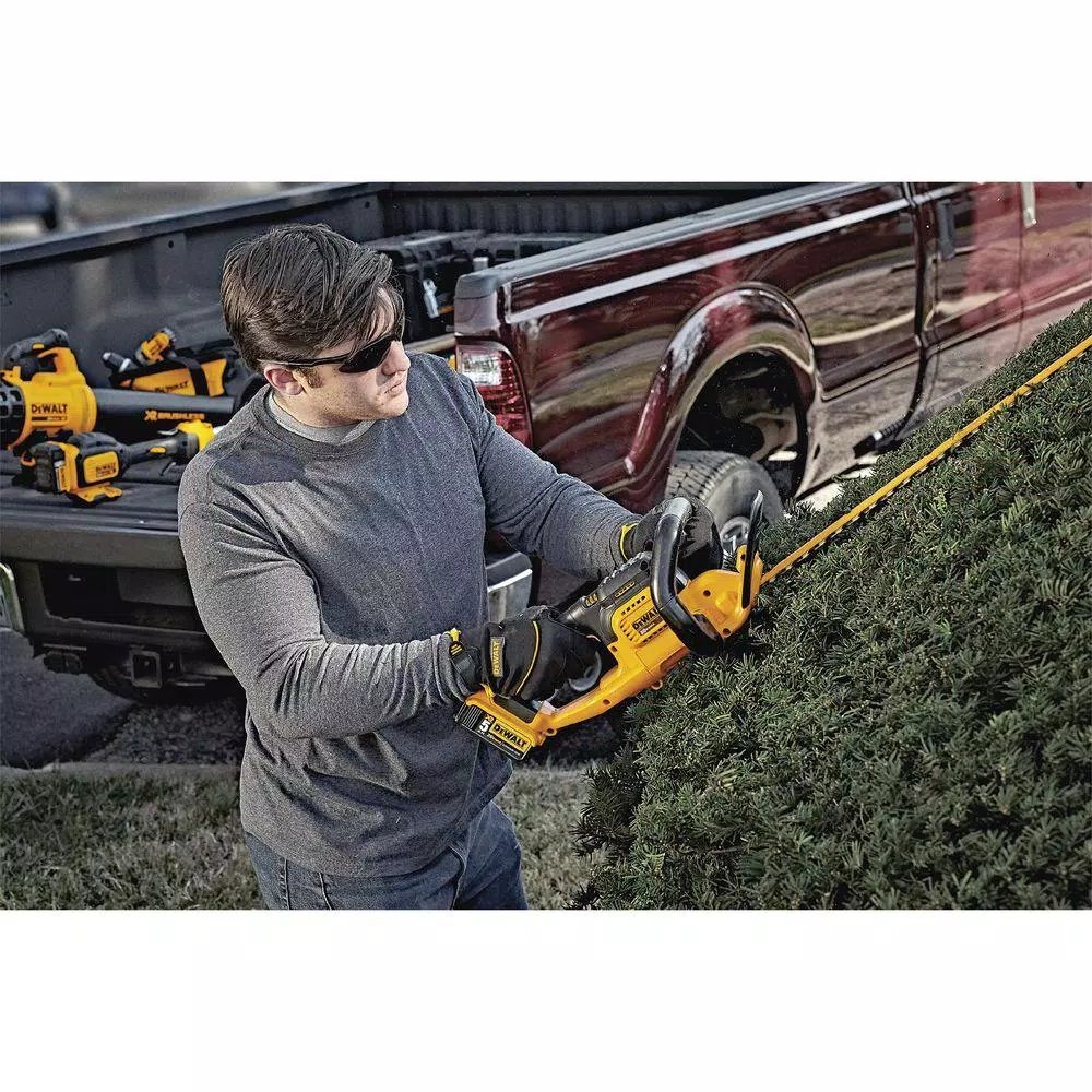 Trimmers DEWALT 22 In. 20V MAX Lithium-Ion Cordless Hedge Trimmer With (1) 5.0Ah Battery, (1) 3.0Ah Battery And Charger Included - Image 10