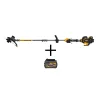 Trimmers DEWALT 15 In. 60V MAX Lithium Ion Cordless FLEXVOLT Brushless String Grass Trimmer W/ (2) 3.0Ah Batteries And Charger Included