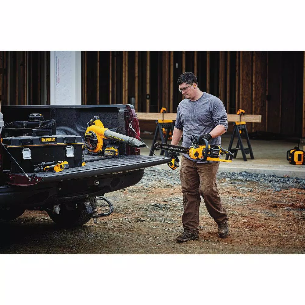 Trimmers DEWALT 15 In. 60V MAX Cordless FLEXVOLT Brushless String Grass Trimmer, (1) 3.0Ah Battery & Charger & Leaf Blower (Tool Only) - Image 12