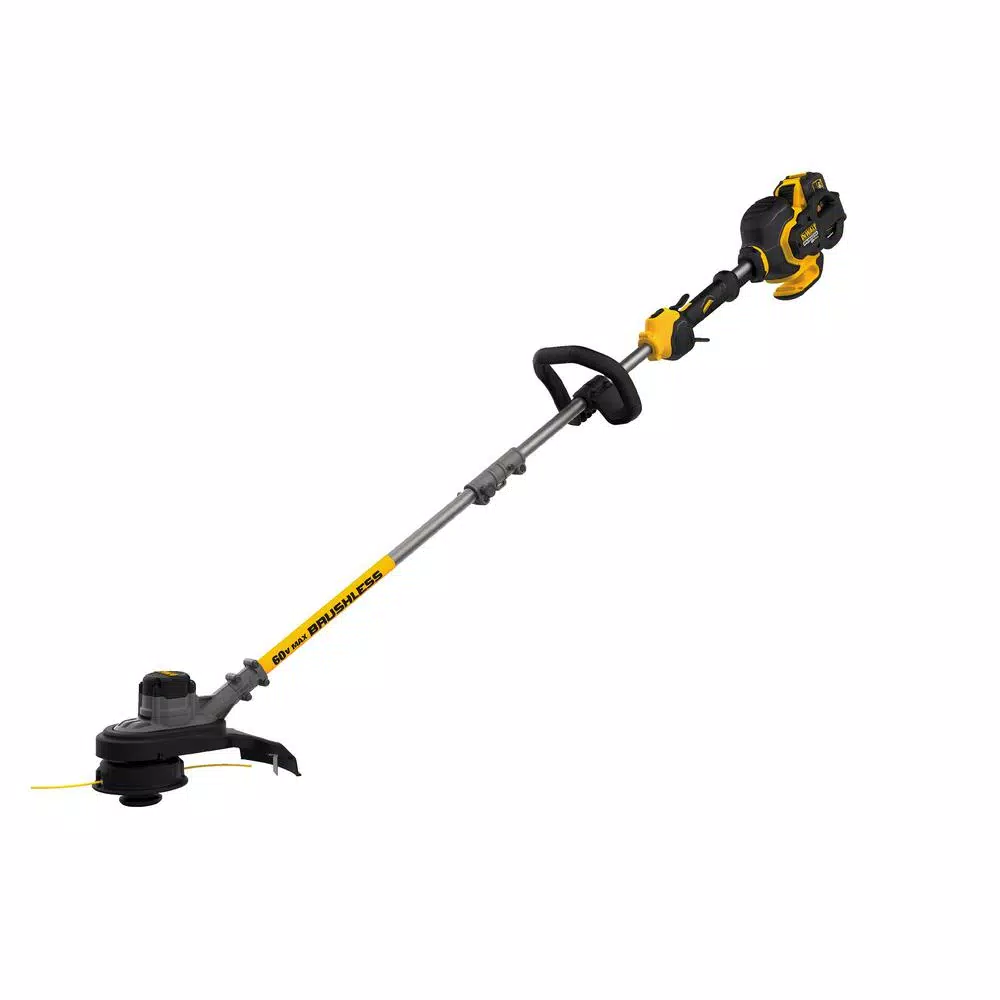 Trimmers DEWALT 15 In. 60V MAX Cordless FLEXVOLT Brushless String Grass Trimmer W/(1)3.0Ah Battery & Charger W/Bonus Chainsaw(Tool Only) - Image 8