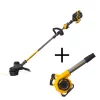 Trimmers DEWALT FLEXVOLT 60V MAX Li-Ion Cordless Brushless 15 In. String Grass Trimmer W/Bare 60V Li-Ion Leaf Blower