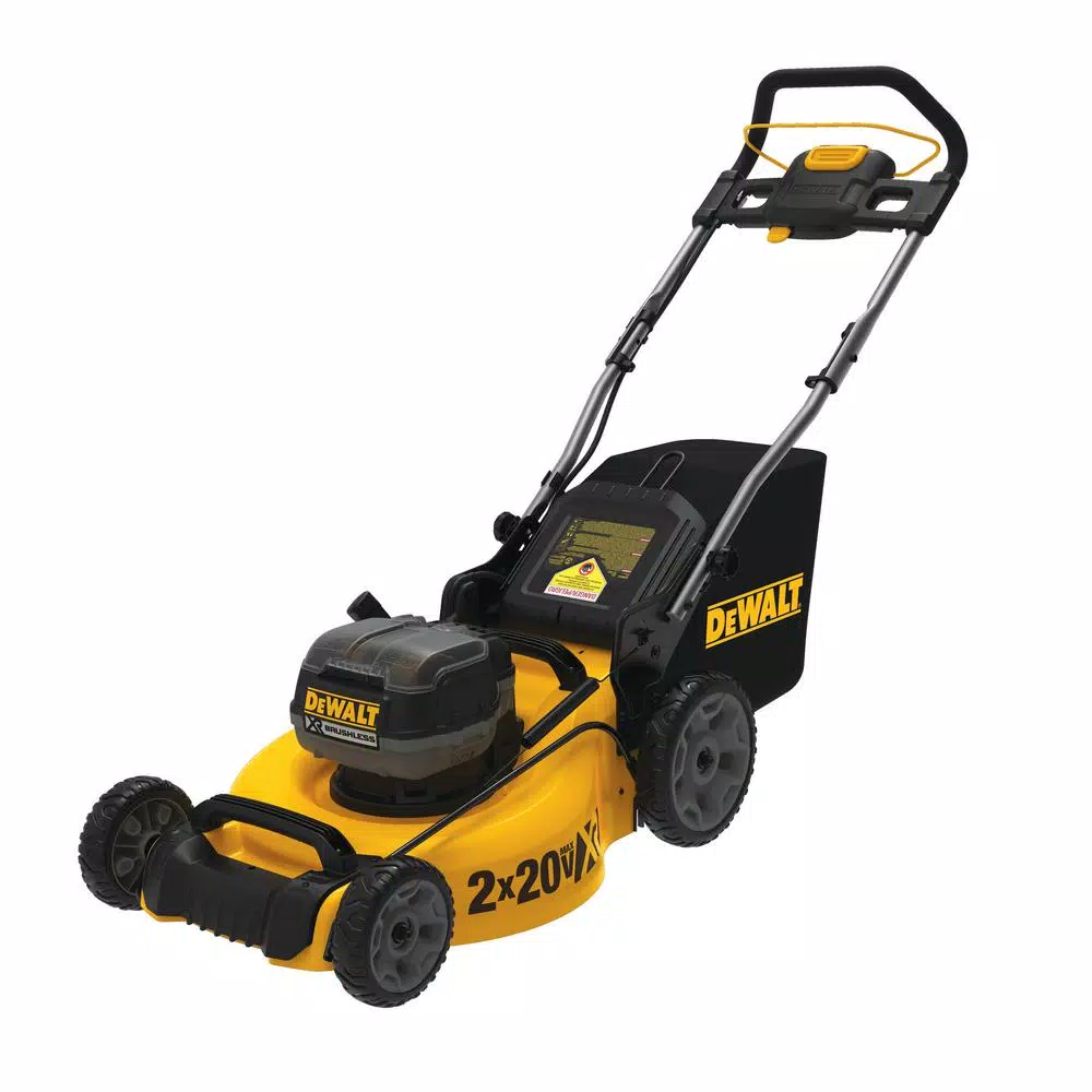 Lawn Mowers DEWALT 20 In. 20V MAX Lithium-Ion Cordless Walk Behind Push Lawn Mower With (2) 9.0Ah Batteries And Charger Included 1 Lawn Mowers DEWALT 20 In. 20V MAX Lithium-Ion Cordless Walk Behind Push Lawn Mower With (2) 9.0Ah Batteries And Charger Included