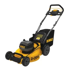 Lawn Mowers DEWALT 20 In. 20V MAX Lithium-Ion Cordless Walk Behind Push Lawn Mower With (2) 9.0Ah Batteries And (2) Chargers Included