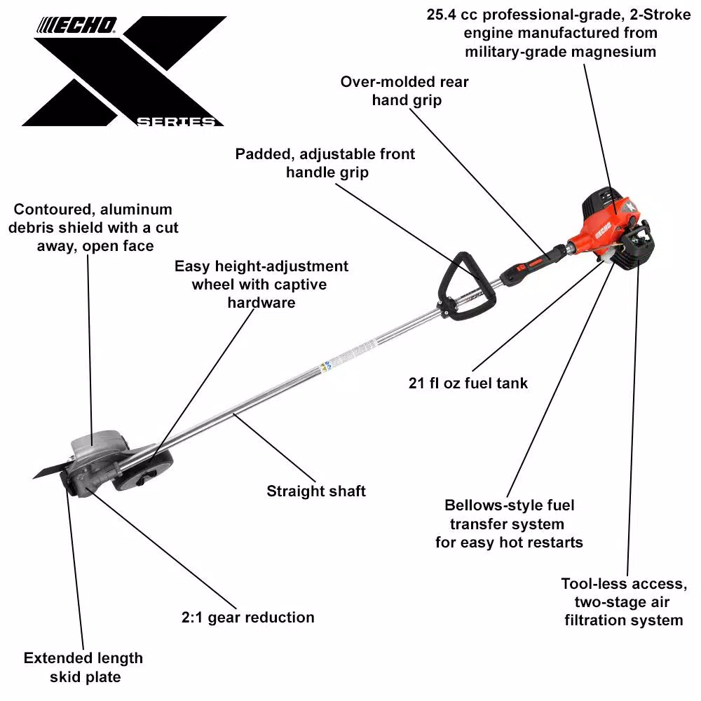 Trimmers ECHO 25.4 Cc Gas 2-Stroke Cycle Edger 2 Trimmers ECHO 25.4 Cc Gas 2-Stroke Cycle Edger - Image 2