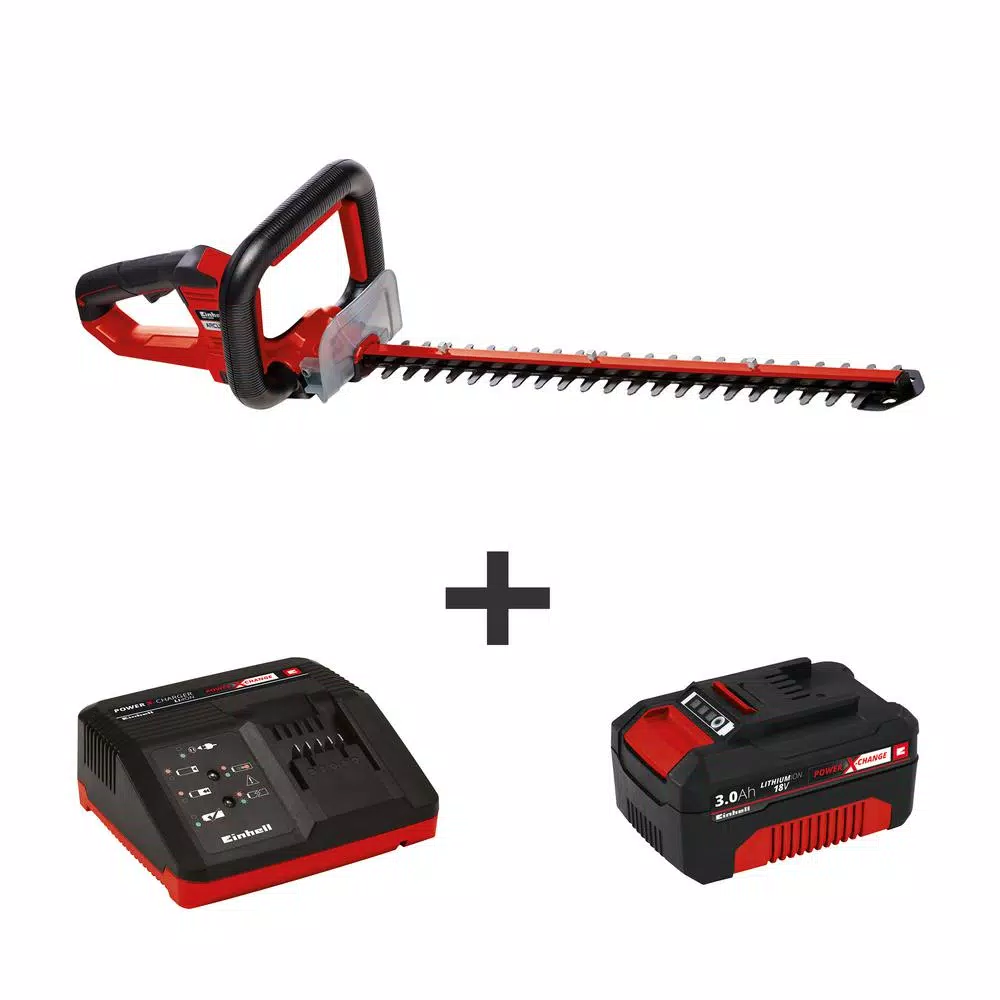 Trimmers Einhell PXC 18-Volt Cordless 24 In. 2400 CPM Hedge Trimmer Kit W/ Aluminum Blade Cover (w/ 3.0-Ah Battery And Fast Charger) 1 Trimmers Einhell PXC 18-Volt Cordless 24 In. 2400 CPM Hedge Trimmer Kit W/ Aluminum Blade Cover (w/ 3.0-Ah Battery And Fast Charger)