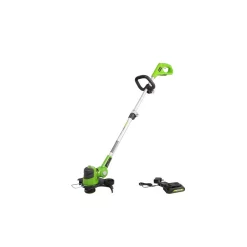 Trimmers Greenworks 12 In. 24-Volt Battery Cordless String Trimmer With 2.0 Ah USB Battery And Charger Included ST24B215