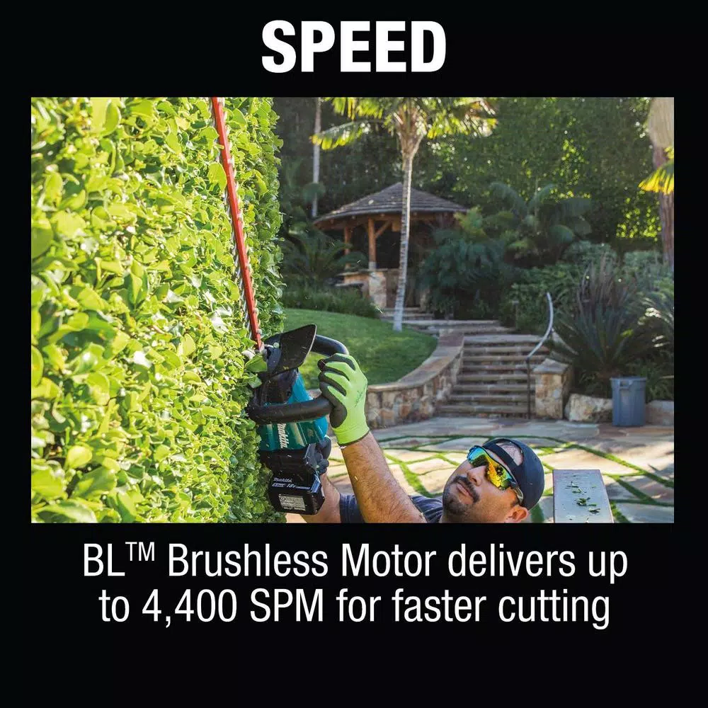 Trimmers Makita 18-Volt LXT Lithium-Ion Brushless Cordless 24 In. Hedge Trimmer Kit (5.0 Ah) - Image 6