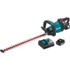 Trimmers Makita 18-Volt LXT Lithium-Ion Brushless Cordless 24 In. Hedge Trimmer Kit (5.0 Ah)