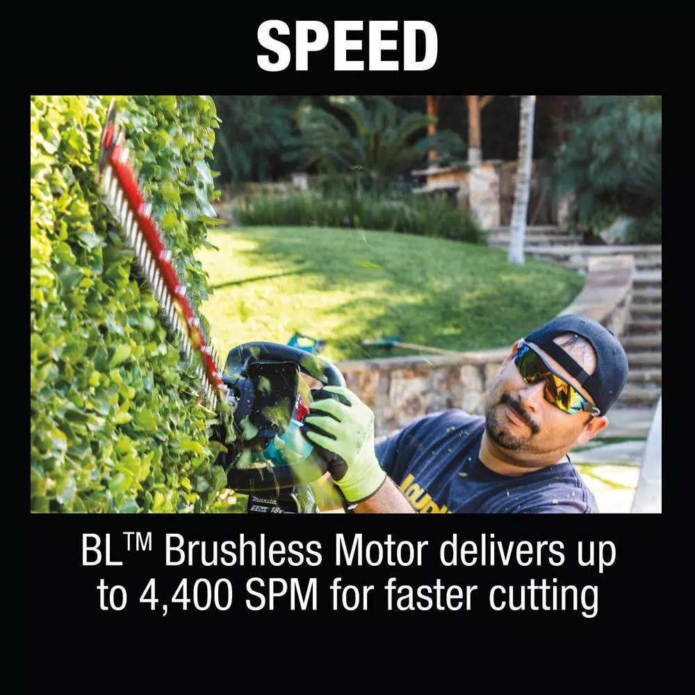 Trimmers Makita 18-Volt LXT Lithium-Ion Brushless Cordless 30 In. Hedge Trimmer Kit (5.0 Ah) - Image 6