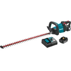 Trimmers Makita 18-Volt LXT Lithium-Ion Brushless Cordless 30 In. Hedge Trimmer Kit (5.0 Ah)