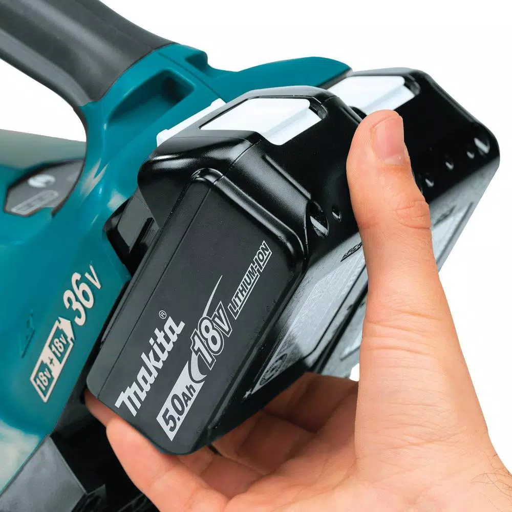 Leaf Blowers Makita 18-Volt X2 (36V) LXT 473 CFM 120 MPH Brushless Cordless Blower Kit With 4 Batteries (5.0Ah) With Flat End Nozzle, XBU02Z - Image 11