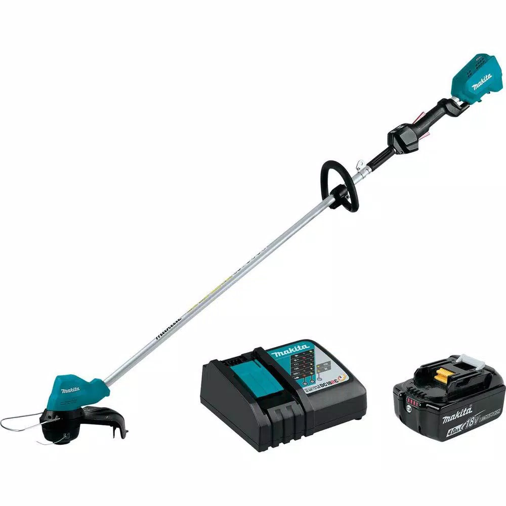 Trimmers Makita 18-Volt LXT Lithium-Ion Brushless Cordless String Trimmer Kit With (1) Battery 4.0Ah And Charger