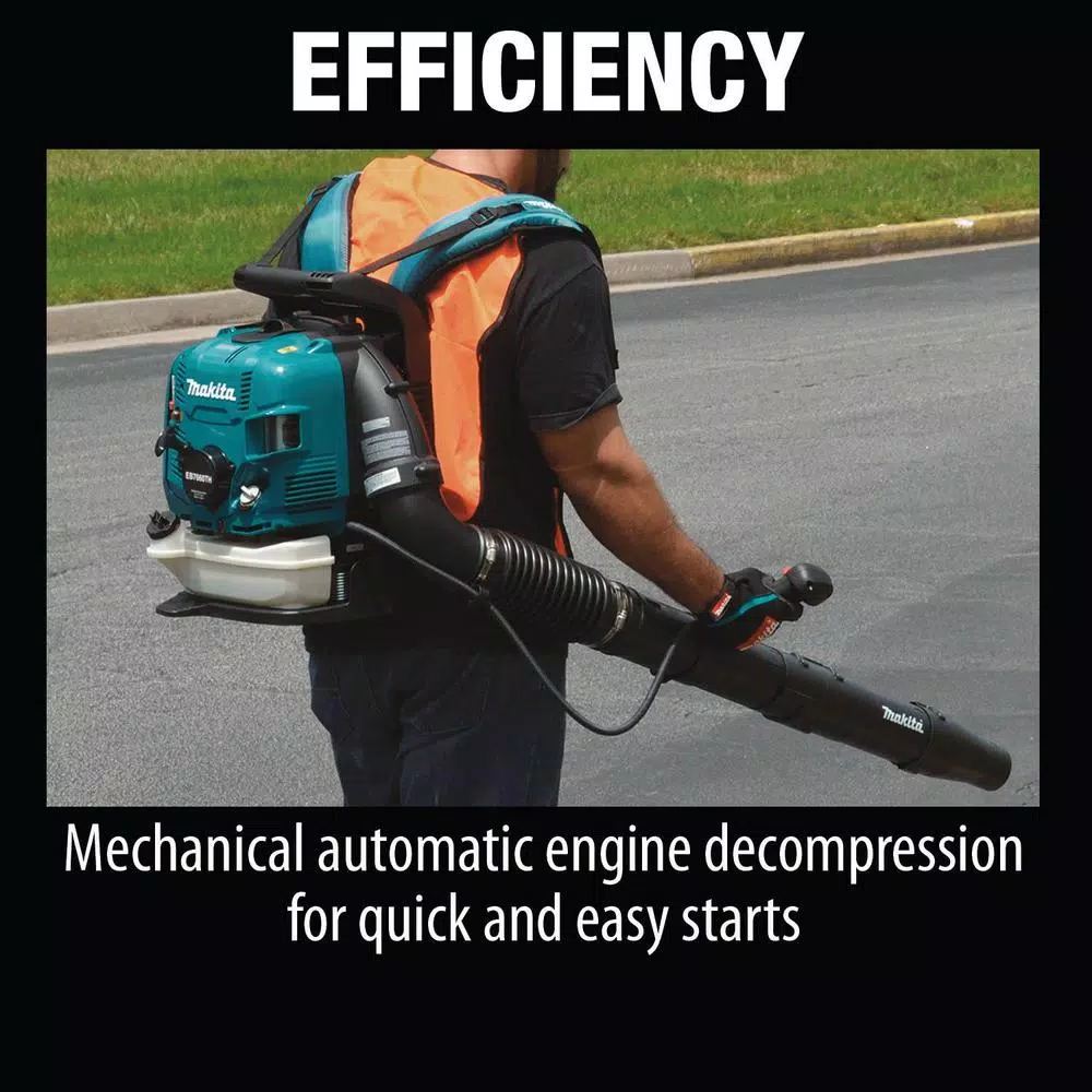 Leaf Blowers Makita 75.6 Cc MM4 206 MPH 706 CFM 4-Stroke Engine Tube Throttle Backpack Blower - Image 9