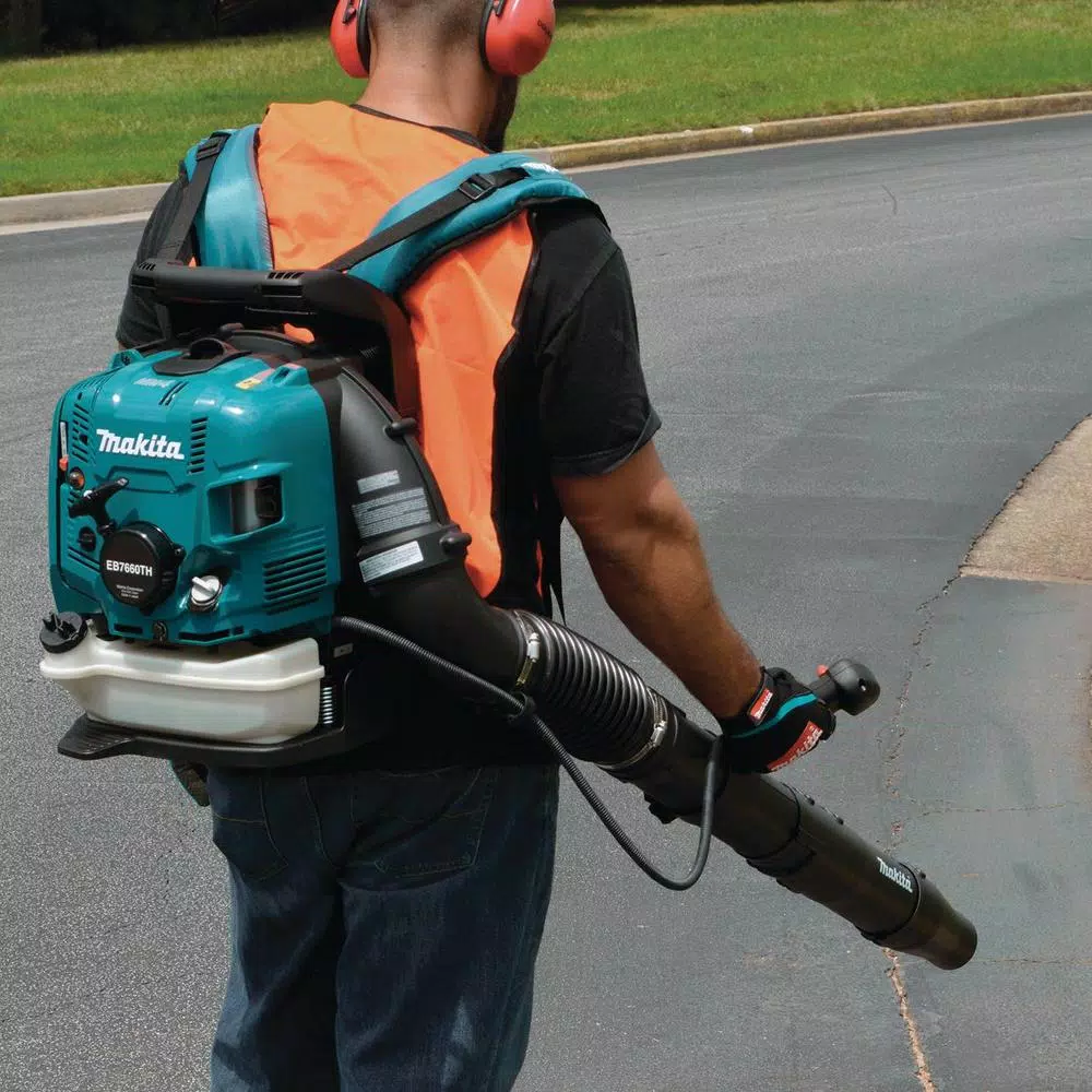 Leaf Blowers Makita 75.6 Cc MM4 206 MPH 706 CFM 4-Stroke Engine Tube Throttle Backpack Blower - Image 2