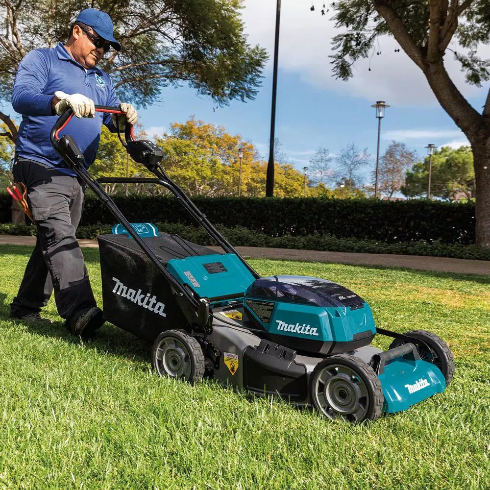 Lawn Mowers Makita 21 In. 18-Volt X2 (36V) LXT Lithium-Ion Cordless Walk Behind Self Propelled Lawn Mower, Tool Only - Image 3
