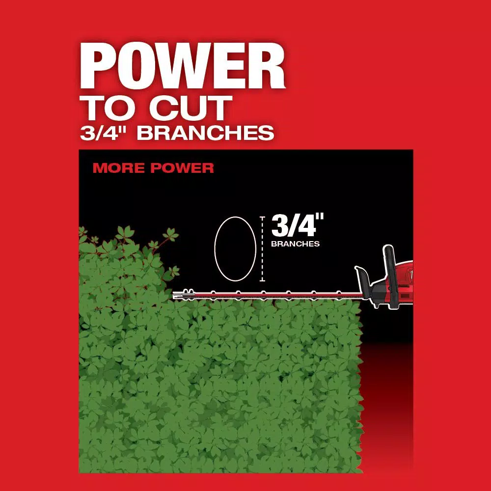 Trimmers Milwaukee M18 FUEL 24 In. 18-Volt Lithium-Ion Brushless Cordless Hedge Trimmer Kit With 8.0 Ah Battery And Rapid Charger 5 Trimmers Milwaukee M18 FUEL 24 In. 18-Volt Lithium-Ion Brushless Cordless Hedge Trimmer Kit With 8.0 Ah Battery And Rapid Charger - Image 5