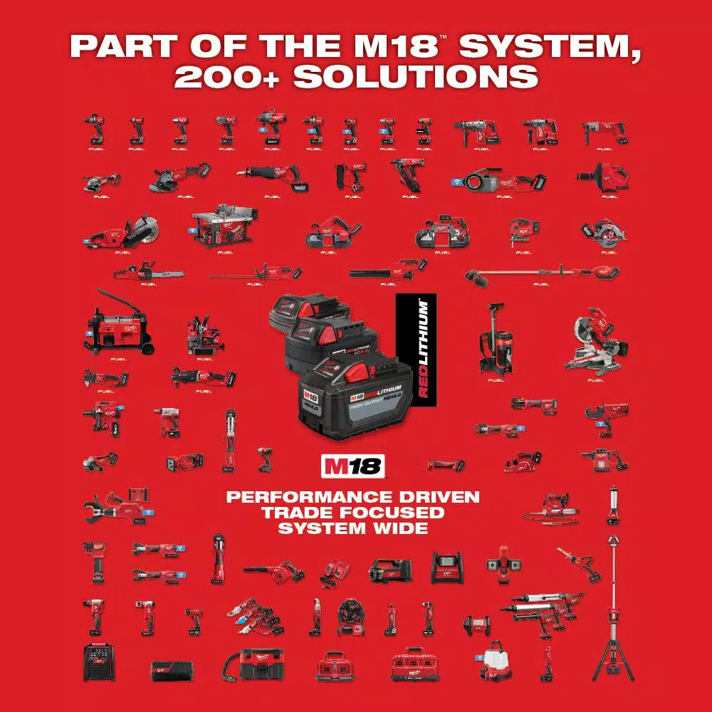 Trimmers Milwaukee M18 FUEL 24 In. 18-Volt Lithium-Ion Brushless Cordless Hedge Trimmer Kit With 8.0 Ah Battery And Rapid Charger 10 Trimmers Milwaukee M18 FUEL 24 In. 18-Volt Lithium-Ion Brushless Cordless Hedge Trimmer Kit With 8.0 Ah Battery And Rapid Charger - Image 10