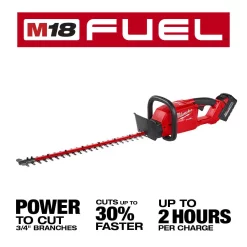 Trimmers Milwaukee M18 FUEL 24 In. 18-Volt Lithium-Ion Brushless Cordless Hedge Trimmer Kit With 8.0 Ah Battery And Rapid Charger 18 Trimmers Milwaukee M18 FUEL 24 In. 18-Volt Lithium-Ion Brushless Cordless Hedge Trimmer Kit With 8.0 Ah Battery And Rapid Charger -ECHO SALES STORE milwaukee cordless hedge trimmers 2726 21hd a0 1000