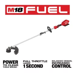 Trimmers Milwaukee M18 FUEL 18-Volt Lithium-Ion Cordless Brushless String Grass Trimmer, Blower, Hedge Trimmer And Chainsaw Combo Kit -ECHO SALES STORE milwaukee cordless string trimmers 2825 20st 2727 20 2724 20 2726 20 77 1000