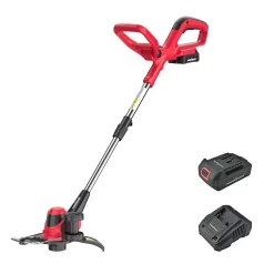 Trimmers PowerSmart 20-Volt Lithium-Ion Cordless Handheld String Trimmer 1.5 Ah Battery And Charger Included