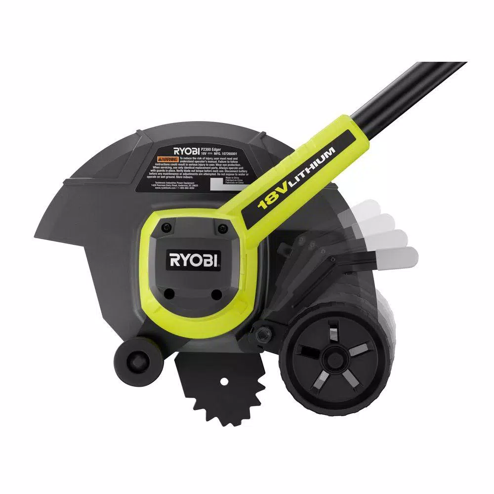 Trimmers RYOBI ONE+ 9 In. 18-Volt Lithium-Ion Cordless Battery Edger (Tool Only) - Image 12