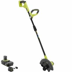 Trimmers RYOBI ONE+ 9 In. 18-Volt Lithium-Ion Cordless Edger – 2.0 Ah Battery And Charger Included