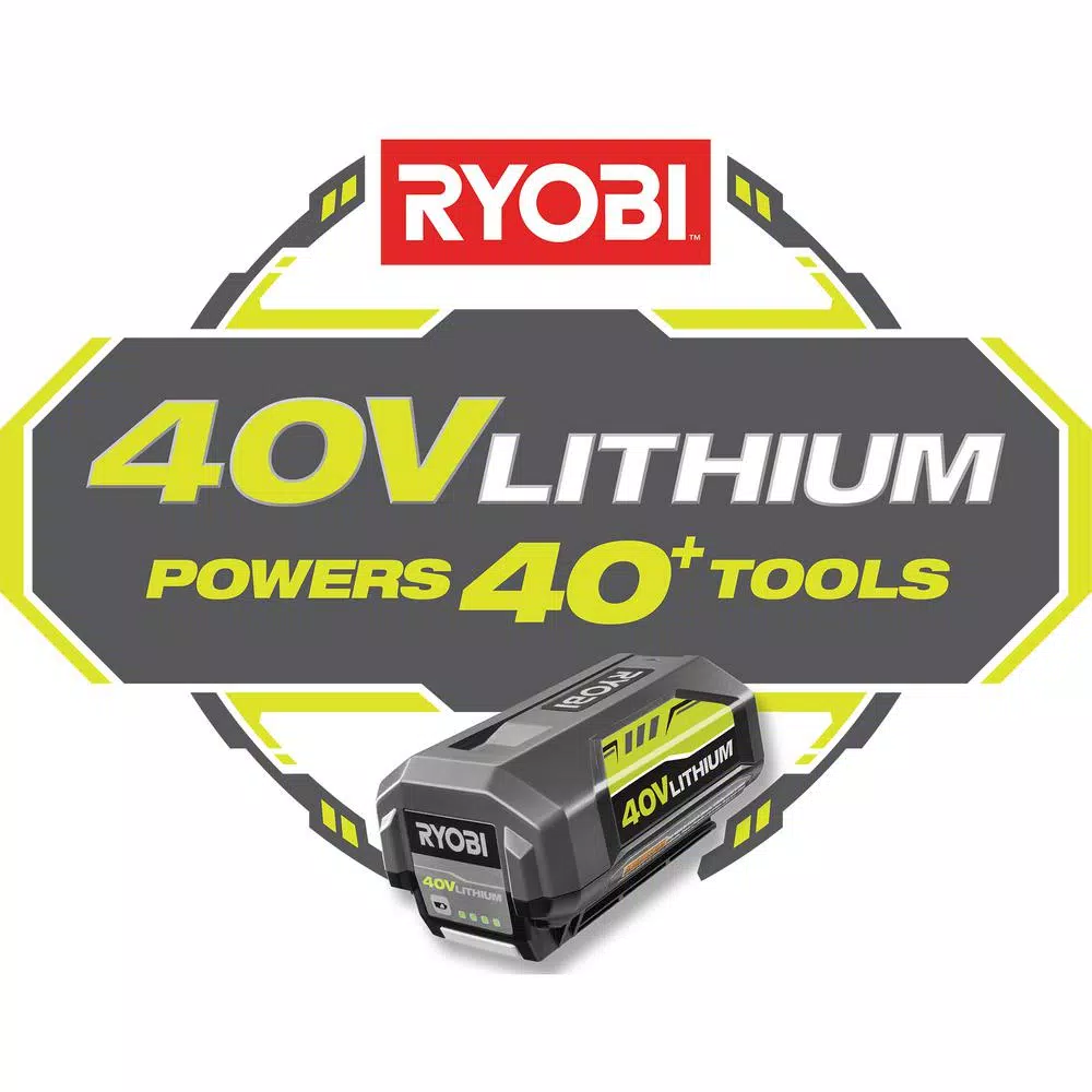 Leaf Blowers RYOBI 155 MPH 300 CFM 40-Volt Lithium-Ion Cordless Battery Jet Fan Leaf Blower (Tool Only) - Image 14