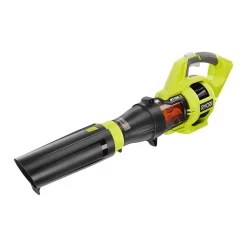 Leaf Blowers RYOBI 110 MPH 480 CFM Variable-Speed Turbo 40-Volt Lithium-ion Cordless Battery Jet Fan Leaf Blower (Tool Only)