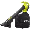 Leaf Blowers RYOBI 40-Volt Lithium-Ion Cordless Battery Leaf Vacuum/Mulcher (Tool Only)