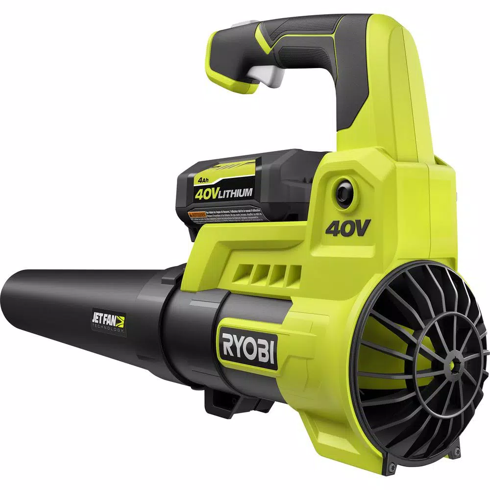 Leaf Blowers RYOBI 110 MPH 525 CFM 40-Volt Li-Ion Cordless Jet Fan Leaf Blower And 24 In Hedge Trimmer 4.0 Ah Battery And Charger Included 7 Leaf Blowers RYOBI 110 MPH 525 CFM 40-Volt Li-Ion Cordless Jet Fan Leaf Blower And 24 In Hedge Trimmer 4.0 Ah Battery And Charger Included - Image 7